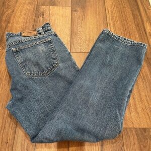 Vintage 90s Polo Ralph Lauren Authentic Dungarees Mens Jeans 34x32 Blue Denim